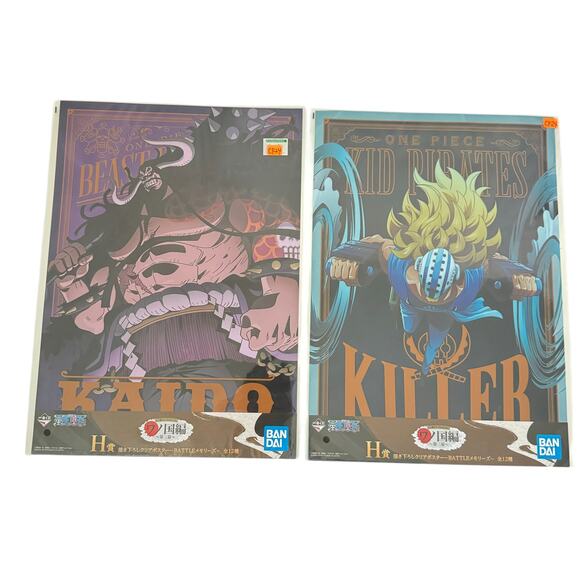 One Piece Wano Country Arc Ichiban Kuji Prize Visual Art Sheet Clear File Poster - Picture 1 of 6
